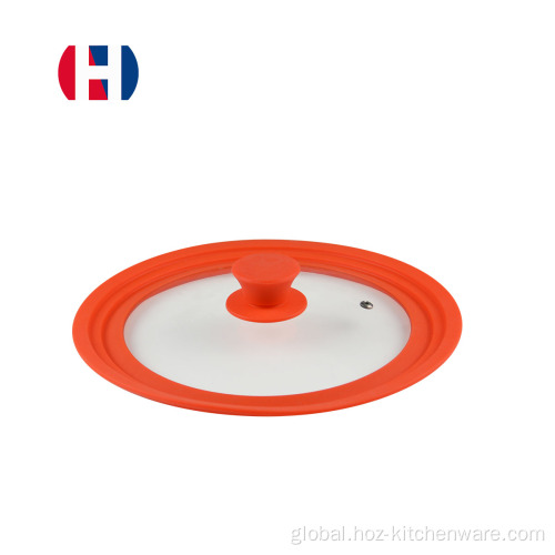 Glass Lids For Pots And Pans Silicone Glass Lid Covers for Pots and Pans Manufactory